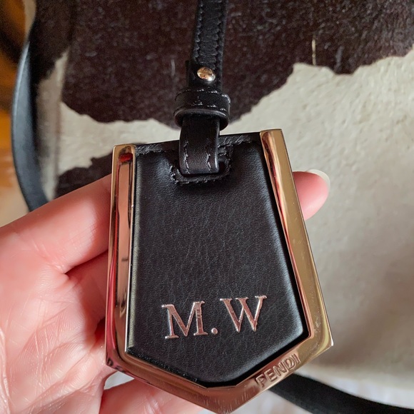 Fendi crossbody Fur 2Jour 2Way Handbag purse cow - Picture 13 of 15